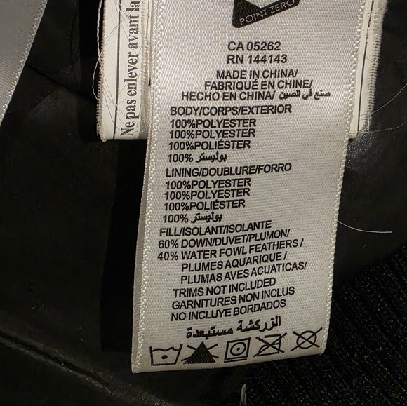 Point Zero Premium Down Bomber Coat Mens Size M Below -20 Green - Picture 6 of 10